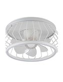 Ventilador Plafón LED COBRA Blanco 50W 4800Lm CCT Dim