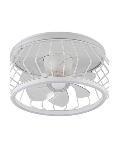 Ventilador Plafón LED COBRA Blanco 50W 4800Lm CCT Dim