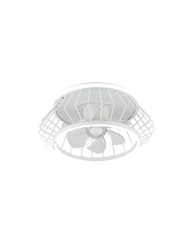 Ventilador Plafón LED COBRA Blanco 50W 4800Lm CCT Dim