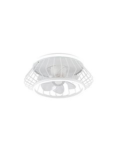 Ventilador Plafón LED COBRA Blanco 50W 4800Lm CCT Dim
