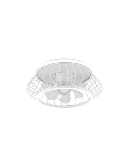 Ventilador Plafón LED COBRA Blanco 50W 4800Lm CCT Dim