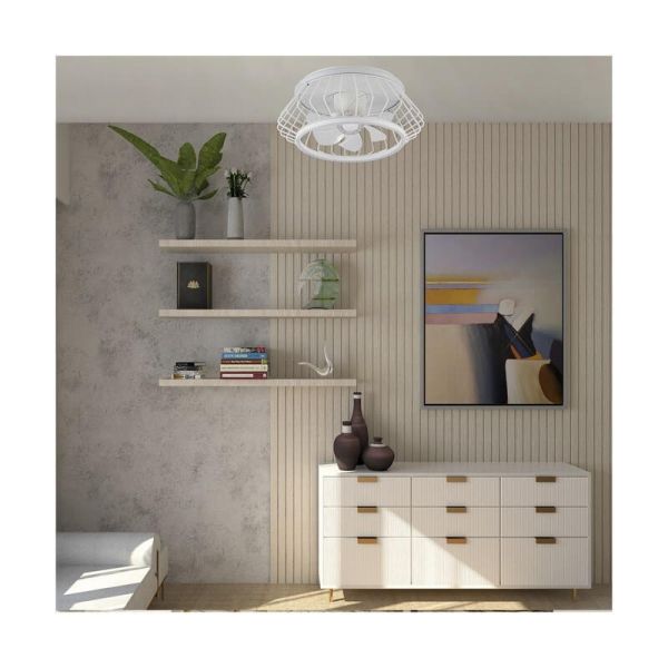 Ventilador Plafón LED COBRA Blanco 50W 4800Lm CCT Dim