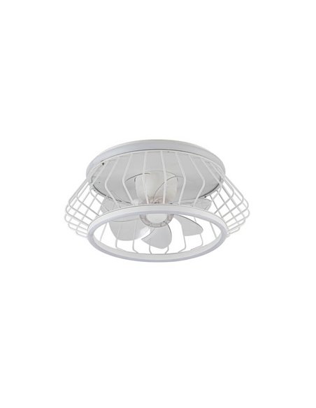 Ventilador Plafón LED COBRA Blanco 50W 4800Lm CCT Dim