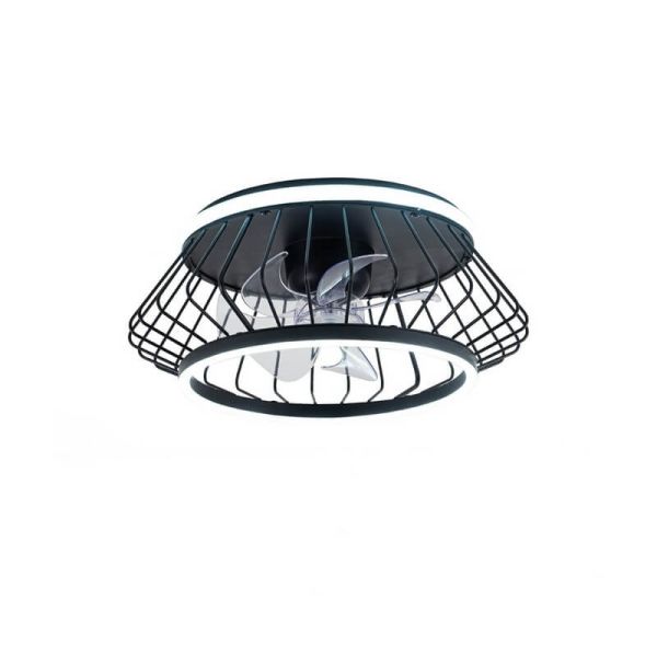 Ventilador Plafón LED COBRA Negro 50W 4800Lm CCT Dim