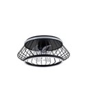 Ventilador Plafón LED COBRA Negro 50W 4800Lm CCT Dim