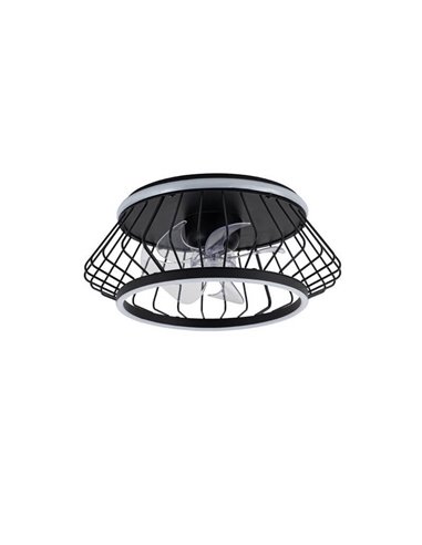 Ventilador de Teto LED COBRA Preto 50W 4800Lm CCT Dim