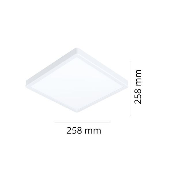 Plafón de Techo Cuadrado Exterior LED ARGOLIS-Z Regulable | LeonLeds