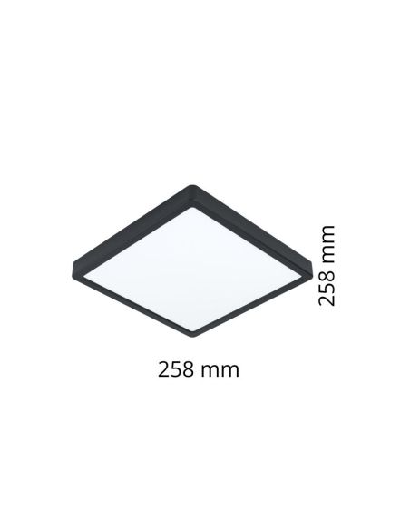 Plafón de Techo LED Cuadrado Exterior ARGOLIS-Z Regulable | LeonLeds