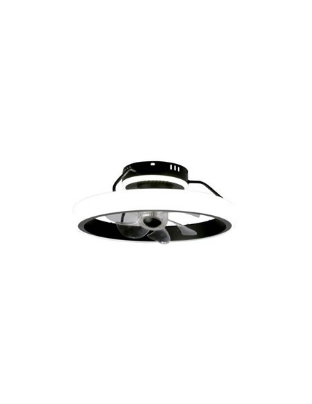 Ventilador Plafón LED DINIROT Negro 50W 4800Lm 3 CCT Dim  (3000/4000/6000K) Dim
