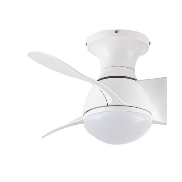 EPONA Ventilador pequeno LED branco 20W 2000Lm CCT Dim com controle remoto