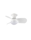 Ventilador pequeño LED EPONA Blanco 20W 2000Lm CCT Dim con mando a distancia