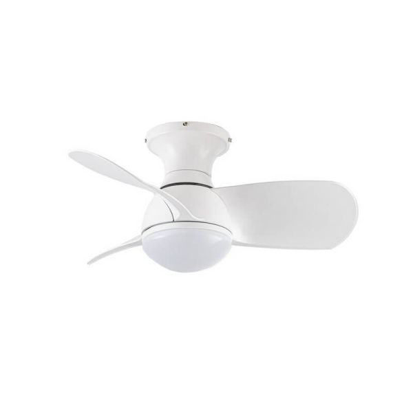 EPONA Ventilador pequeno LED branco 20W 2000Lm CCT Dim com controle remoto