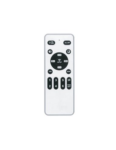Ventilador de Techo LED pequeño EPONA Negro+Madera 20W 2000Lm CCT Dim con mando a distancia