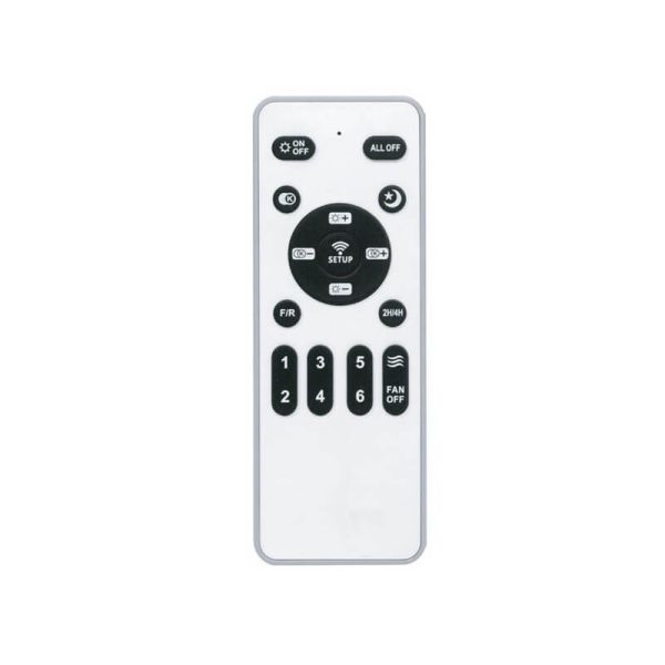 Ventilador de Techo LED pequeño EPONA Negro+Madera 20W 2000Lm CCT Dim con mando a distancia