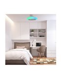 Alto-falante com ventilador de teto LED Iris DC 25W 2200Lm CCT RGB Dim