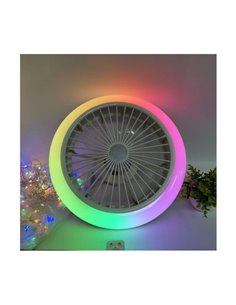 Ventilador de Techo LED Iris altavoz DC 25W 2200Lm CCT RGB Dim 2