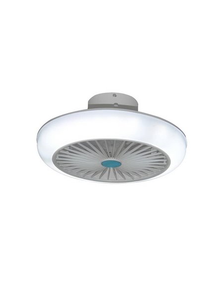 Haut-parleur de ventilateur de plafond LED Iris DC 25W 2200Lm CCT RGB Dim