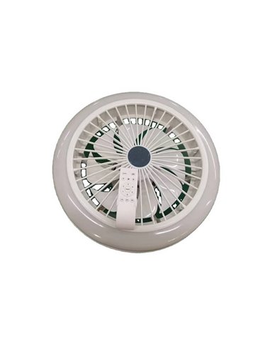 Haut-parleur de ventilateur de plafond LED Iris DC 25W 2200Lm CCT RGB Dim