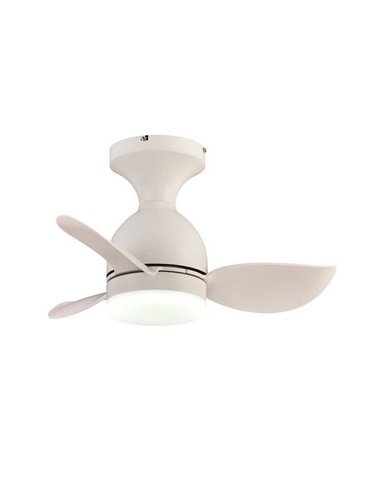 Ventilador de Techo LED pequeño JULIE Blanco 20W 2000Lm 3 CTT Dimmable