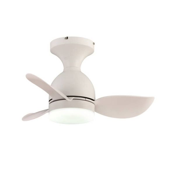 Ventilador de Teto Pequeno LED JULIE Branco 20W 2000Lm 3 CTT Regulável