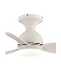 Ventilador de Techo LED pequeño JULIE Blanco 20W 2000Lm 3 CTT Dimmable