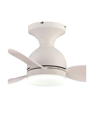 Ventilador de Techo LED pequeño JULIE Blanco 20W 2000Lm 3 CTT Dimmable