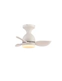 Ventilador de Techo LED pequeño JULIE Blanco 20W 2000Lm 3 CTT Dimmable