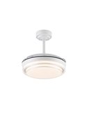 Ventilador de Techo LED aspas retráctiles LANDER Mini Blanco 46W 5520 Lm CCT