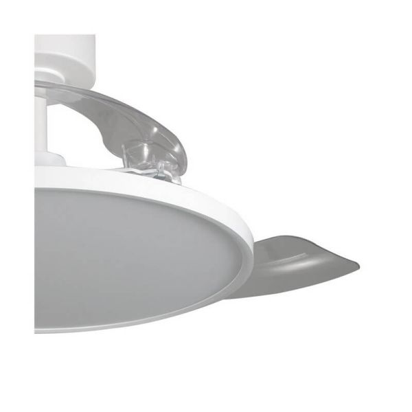 Ventilador de Teto Moderno LED com Lâminas Retráteis MINCE 36W 3600Lm 3 CCT Regulável