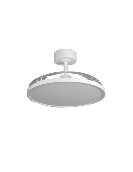 Ventilateur de Plafond LED Moderne à Pales Rétractables MINCE 36W 3600Lm 3 CCT Dimmable