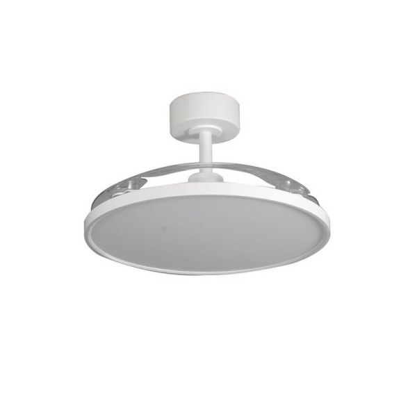 Ventilador de Teto Moderno LED com Lâminas Retráteis MINCE 36W 3600Lm 3 CCT Regulável