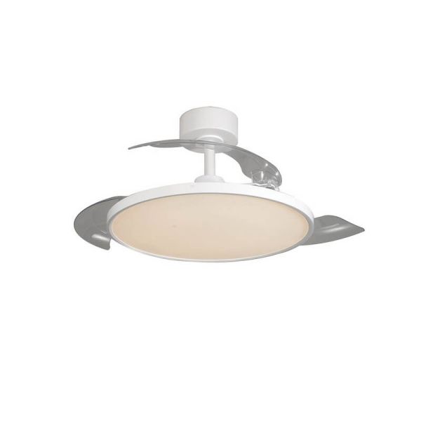 Ventilador de Teto Moderno LED com Lâminas Retráteis MINCE 36W 3600Lm 3 CCT Regulável