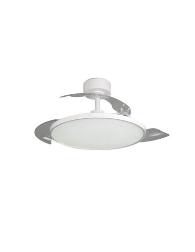 Ventilateur de Plafond LED Moderne à Pales Rétractables MINCE 36W 3600Lm 3 CCT Dimmable