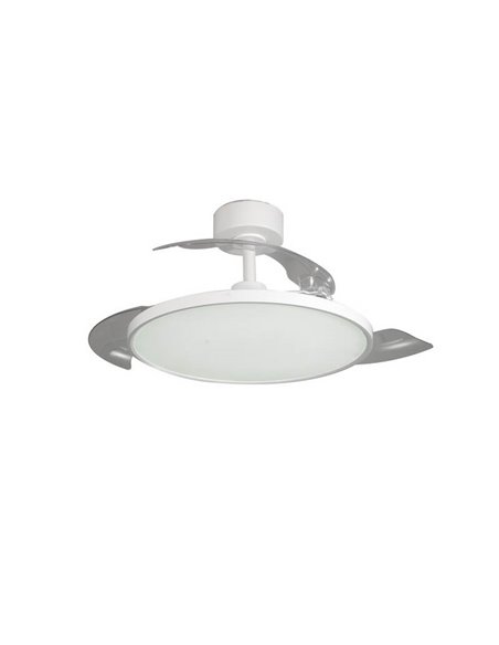 Ventilador de Teto Moderno LED com Lâminas Retráteis MINCE 36W 3600Lm 3 CCT Regulável
