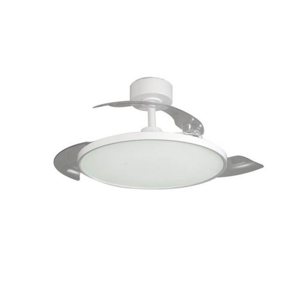 Ventilateur de Plafond LED Moderne à Pales Rétractables MINCE 36W 3600Lm 3 CCT Dimmable