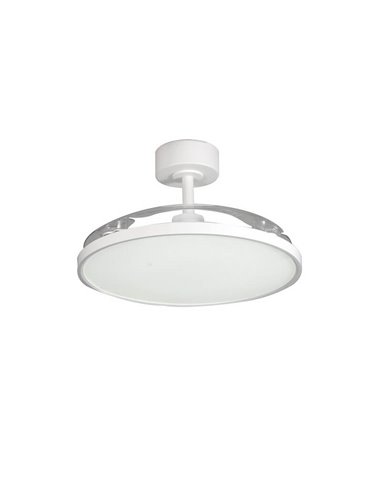 Ventilador LED de Techo moderno con aspas retráctiles MINCE 36W 3600Lm 3 CCT Dimmable