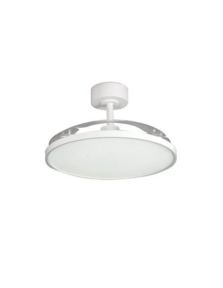 Ventilador de Teto Moderno LED com Lâminas Retráteis MINCE 36W 3600Lm 3 CCT Regulável