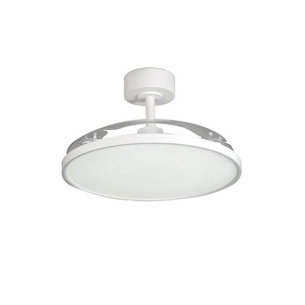 Ventilateur de Plafond LED Moderne à Pales Rétractables MINCE 36W 3600Lm 3 CCT Dimmable