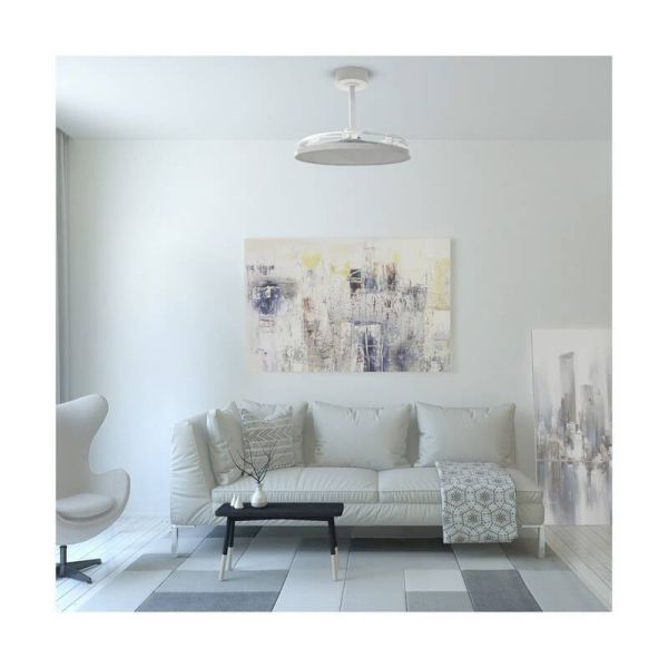 Ventilador de Teto Moderno LED com Lâminas Retráteis MINCE 36W 3600Lm 3 CCT Regulável