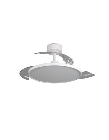 Ventilateur de Plafond LED Moderne à Pales Rétractables MINCE 36W 3600Lm 3 CCT Dimmable