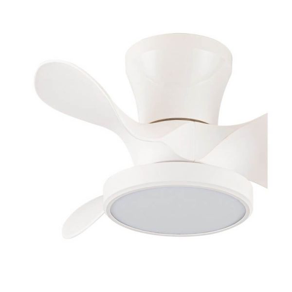 Ventilador LED de techo pequeño MOLL Blanco 20W 1900Lm 3 CCT Dim