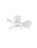 Ventilador LED de techo pequeño MOLL Blanco 20W 1900Lm 3 CCT Dim