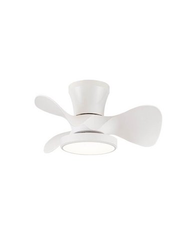 Ventilador LED de techo pequeño MOLL Blanco 20W 1900Lm 3 CCT Dim
