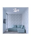 Ventilador LED de techo pequeño MOLL Blanco 20W 1900Lm 3 CCT Dim