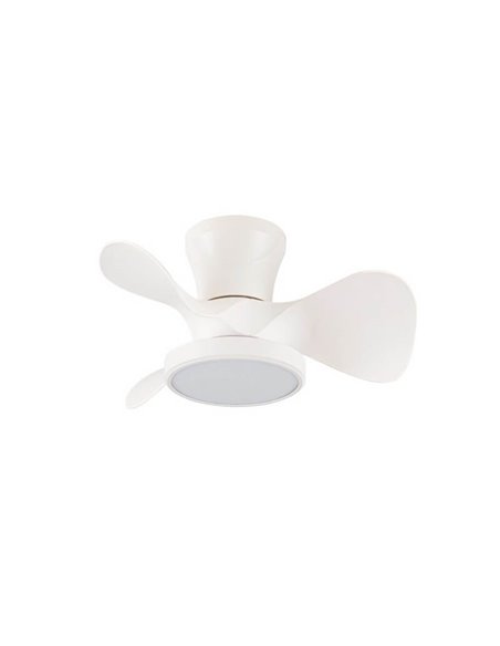 Ventilador LED de techo pequeño MOLL Blanco 20W 1900Lm 3 CCT Dim