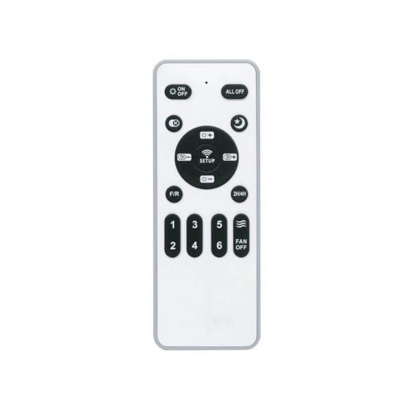 Ventilador de Teto Pequeno LED MOLL Branco+Madeira 20W 1900Lm 3 CTT Dim