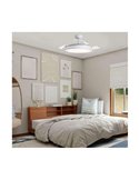 Ventilador de Teto LED com lâminas dobráveis MOSS Branco 72W 7920Lm CCT Dim