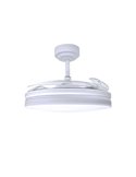 Ventilador de Techo LED aspas plegables MOSS Blanco 72W 7920Lm CCT Dim