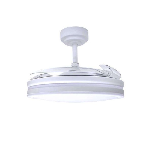 Ventilador de Techo LED aspas plegables MOSS Blanco 72W 7920Lm CCT Dim