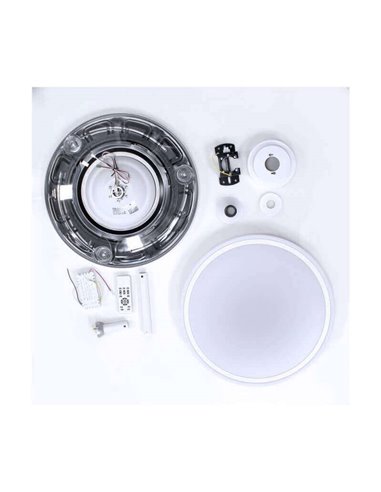 Ventilador de Techo LED aspas plegables MOSS Blanco 72W 7920Lm CCT Dim